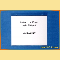 Etui z folii PCV LAM 107 - identyfikator maksymalny
